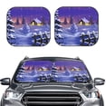 thumbnail image 2 of Windshield Sun Shade, Christmas Igloo Foldable Car Sun Shade Windshield for Front, 2 Pieces, 2 of 7