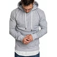 thumbnail image 1 of Suéter Con Capucha Color Puro Casual Moda Delgado Hombre, 1 of 5