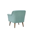 thumbnail image 4 of Shelby Aquamarine Teal Turquoise Woven Fabric Oversized Armchair, 4 of 4