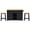 Black (With bar stools), variant on Large Kitchen Island with Drop Leaf, Power Outlet, Rolling Kitchen Cart on 5 Wheels with Storage for Kitchen, Dining Room (Black NO Bar Stools)