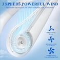 thumbnail image 6 of Afoxsos 7.88 in. 3 Fan Speeds Personal Fan Bladeless Portable Hand Free 360° Cooling Airflow, Wearable Quite Neck Fan in White, 6 of 7