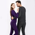 thumbnail image 6 of Men's autumn golden velvet thermal underwear thick single-layer pants cold-proof suit, 6 of 9