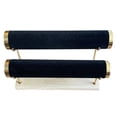 thumbnail image 1 of 2 Tier Bracelet Display Stand, Organizer Holder Props Jewelry Display Rack for Bangle Watch Photography Earrings Counter , Velvet Black, 1 of 8