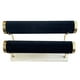 thumbnail image 1 of Expositor de pulseras de 2 niveles, base de madera para exhibición de joyas, rectángulo para joyería Terciopelo Negro, 1 of 8