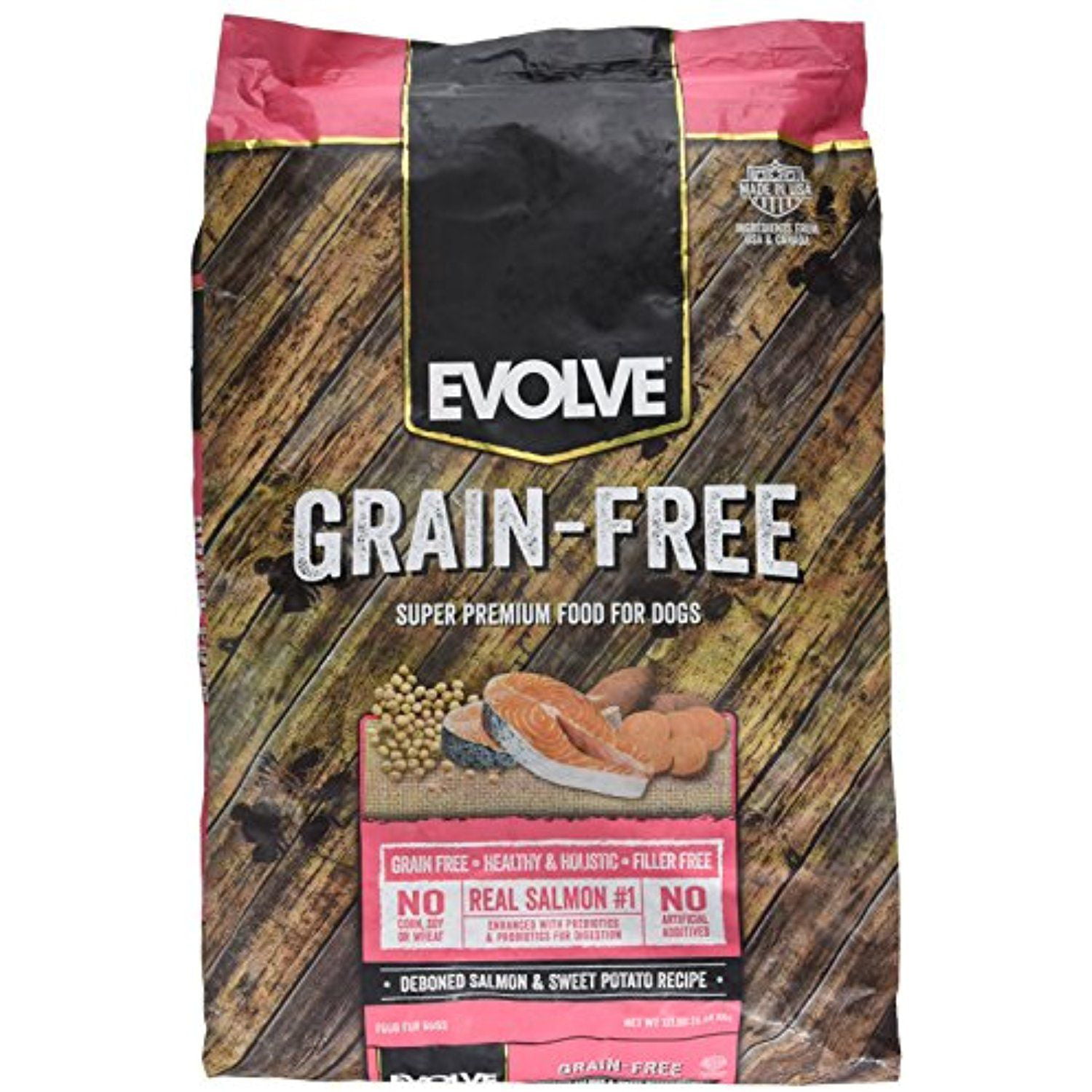 Evolve Grain Free Dog Food Salmon & Sweet Potato Recipe, 12.0 LB