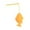 Orange, variant on Fish Shaped Silicone Tea Infuser | Long Handle Strainer | Red Reusable Filter for Loose Leaf Tea & Teacups