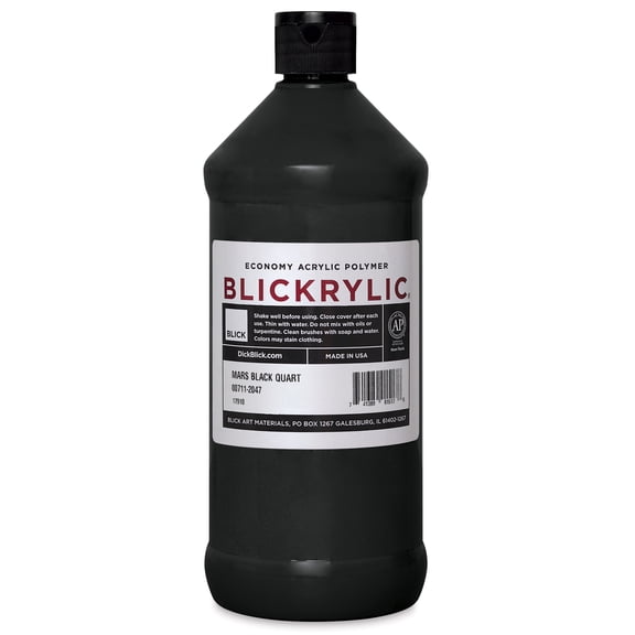 Blickrylic Student Acrylics - Mars Black, Quart