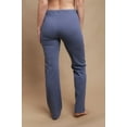 thumbnail image 4 of Women's Cottonique W12208 Latex Free Organic Cotton Drawstring Lounge Pant (Melange Blue 6), 4 of 4
