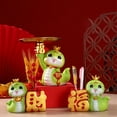thumbnail image 4 of onlyliua Buscador de Regalos Arreglo Floral con Forma de Serpiente Dorada, Pequeño Adorno, Año Nuevo de La Serpiente, Manualidades, Decoración Del Hogar, Juguetes Del Tesoro de La Serpiente, 4 of 7