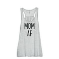 thumbnail image 1 of Thread Tank Mom AF Women's Sleeveless Flowy Racerback Tank Top Sport Grey Medium, 1 of 5