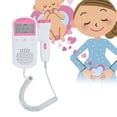thumbnail image 4 of Monitor De Frecuencia Cardíaca, Mini Monitor De Frecuencia Cardíaca Fetal Sensible Para Bebés Embarazadas, 4 of 8