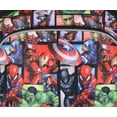 thumbnail image 2 of Avengers Spider-Man Iron Man Captain America Hulk 16" Book Bag School Travel Backpack With Water Bottle Pockets and  Adjustable Back Straps, 2 of 5