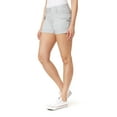 thumbnail image 3 of WallFlower Women's Luscious Curvy Twill Cargo Shorts 3" Mid-Rise Insta Stretch Juniors, 3 of 4