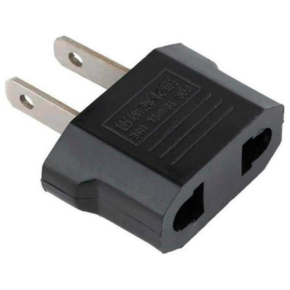 Adaptador de Corriente Europeo a Americano 2.5/250V 10A 41-13619 MARCA GENERAL Negro