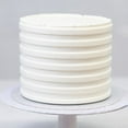 thumbnail image 6 of Lacupella 12 inch Cake Acrylic Buttercream Two Tone Stripe Contour Comb Set of 3 Double Sided for 6 Patterns - SET C, 6 of 8