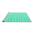 thumbnail image 2 of Ahgly Company Machine Washable Indoor Rectangle Solid Turquoise Blue Modern Area Rugs, 5' x 8', 2 of 4