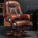 thumbnail image 3 of Design Executive Editor Office Chair Swivel Leather Rolling Salon Revolving Chairs Relax Wooden Silla De Oficina Office Supplies My Lux Decor Round, 3 of 33