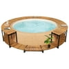 ametoys Spa Surround 107.5"x20.9" Solid Acacia Wood