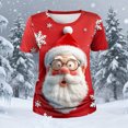 thumbnail image 4 of Tops para hombre, blusas y camisas de manga corta con cuello redondo para hombre, moda para hombre, casual, cuello redondo, estampado, jersey deportivo, mangas cortas, camiseta, blusa navideña, blusa, 4 of 6