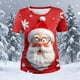 thumbnail image 3 of Ceisia Men's Slim Fit Short Sleeve T-Shirt Funny Cartoon Santa Claus Print Christmas & St. Patrick's Day Holiday Themed Spring Summer Shirt Gift, 3 of 7