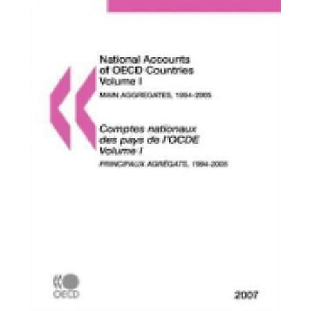 National Accounts Of Oecd Countries 2007 Volume I Main