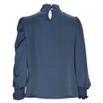 thumbnail image 5 of Spring Looks Good!DianGeFu 2024 Winter Collection Of Plus Size Womens Fleece Oversized T-shirts,Women's Fashion Casual Tops Long Sleeve Pleated Solid Loose Tops Blouse,Blue,L, 5 of 8