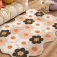thumbnail image 1 of Decorative Home Carpet Large Area Colorful Living Room Flower Thickened Decoration Rug Non-slip Washable Floor Mat, 1 of 7
