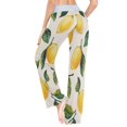 thumbnail image 6 of Women's Long Sleep Pants Home Pants Sleep Pants Wide-Leg Pants Design Elastic Fabric Casual Pants M Cute Cartoon Lemon, 6 of 7