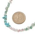thumbnail image 3 of Natural Rose Quartz & Howlite & Green Aventurine Chip Beaded Necklaces with 304 Stainless Steel End Chains 14.57 inch(37cm), 3 of 5