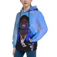 thumbnail image 6 of Quando Rondo Kids' Hoodie 3D Print Sweatshirt Soft Pullover Hooded with Big Pockets Fans Gifts for Boys or Girls Medium, 6 of 7
