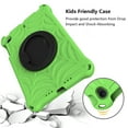 thumbnail image 2 of Dteck Kids Case for iPad mini 5, iPad mini 4 Case, iPad mini 3/2/1 Case 7.9-inch, Rotating Stand Handle Grip Kids Friendly Silicone Shockproof Shell Shockproof Rugged Case for iPad mini 7.9",Green, 2 of 7