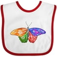 thumbnail image 3 of Inktastic Artistic Butterfly Boys or Girls Baby Bib, 3 of 4