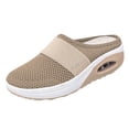 thumbnail image 3 of Zapatos para caminar sin cordones con cojín de aire, deslizador de cuña con plataforma plana de malla ortopédica para diabéticos, 3 of 3
