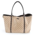 thumbnail image 1 of Pre-Owned Gucci GG Crystal 265696 Leather Tote Bag Shoulder Handbag Brown Women's, 1 of 9