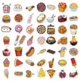 thumbnail image 4 of Jinsinto Cute Food Vinyl Stickers Pack for Water Bottles, Waterproof, Matte, 100 Pieces, 4 of 5