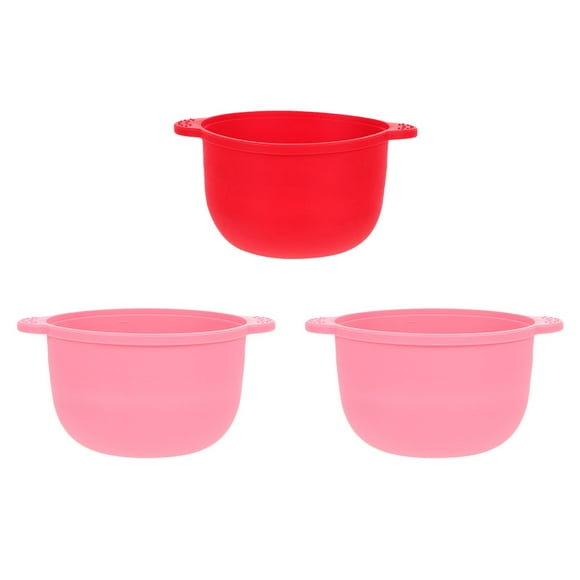 EeaseCA 3pcs Folding Silicone Bowl Wax Warmer Pot Bowls Hair Removal Waxing Bowls