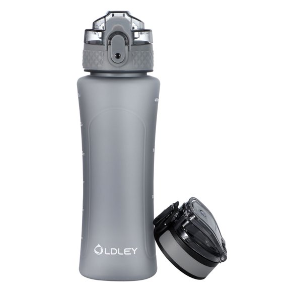 Oldley Bouteille d'Eau pour Enfants de 15 oz pour l'École avec Couvercle à Paille et Goulot, Étanche, Sans BPA, pour Tout-Petit, Voyage, Sports, Gym
