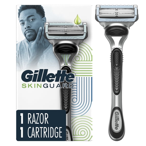 Gillette SkinGuard Razors for Men, 1 Handle and 1 Razor Blade Refill