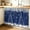 Navy blue, variant on Black White Spring Floral Small Sink Skirt 10"Wx11"L,Dustproof Under Sink Curtain with Self Adhesive Tape,Summer Botanical Modern Cabinet Curtain Cover for Bathroom Vanity,Kitchen Storage Shelf,RV