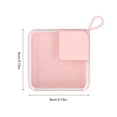 thumbnail image 4 of Caja de almacenamiento transparente rosa, contenedor de plástico pequeño portátil para pendientes y joyería, 5 uds., 4 of 8