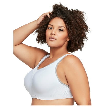 

Glamorise Full Figure Plus Size High Impact Wonderwire Sports Bra Underwire #9066