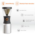 thumbnail image 2 of Asobu Coldbrew Portable Cold Brew Coffee Maker With a Vacuum Insulated 1 Liter Stainless Steel 18/8 Travel Carafe Bpa Free (Midnight Marble), 2 of 7
