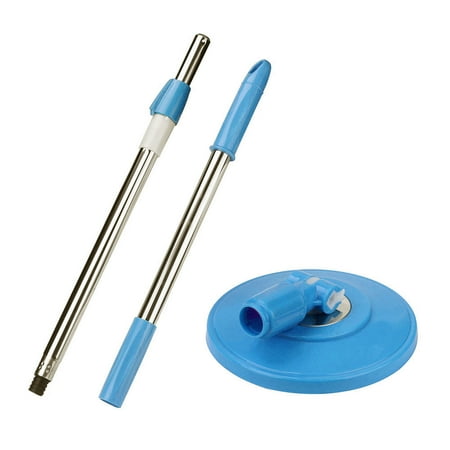 

Sumovey Clearance! Rotating Mop Handle Spin Mop Pole Handle Replacement for Floor Mop 360 No Foot Pedal Version Blue 1 Set of Mop Poles