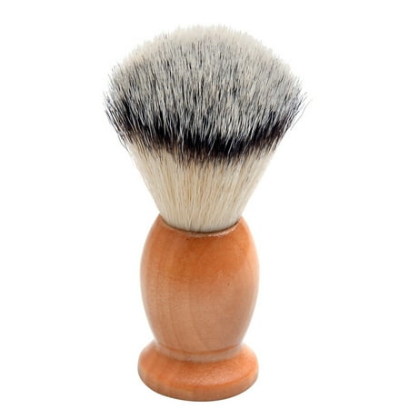 Men Shaving Brush Men's Shaving Brush Barber Salon Men Facial Beard Cleaning Appliance Shave Tool Razor Brush with Wood Handle ()