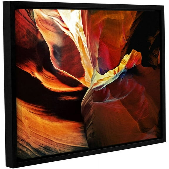 ArtWall Linda Parker "Slot Canyon Light From Above 2" Gallery-wrapped Floater-framed Canvas