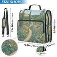 thumbnail image 2 of FORMRS Zipper Binder with Shoulder Strap 2-inch Ring 500 Sheet Capacity File Bag, Garden Scene, 2 of 5