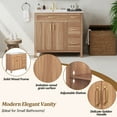 thumbnail image 6 of Harper & Bright Designs 36" Wood Bathroom Vanity Sink Combo with Drawers, Small Bathroom Storage Cabinet with Soft Close Drawers and Adjustable Shelf, 6 of 18