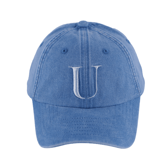 Gorra para Mujer Original con Iniciales LuckyLy, Ajustable y Moderna, Letras A-Z azul Unitalla - Ajustable
