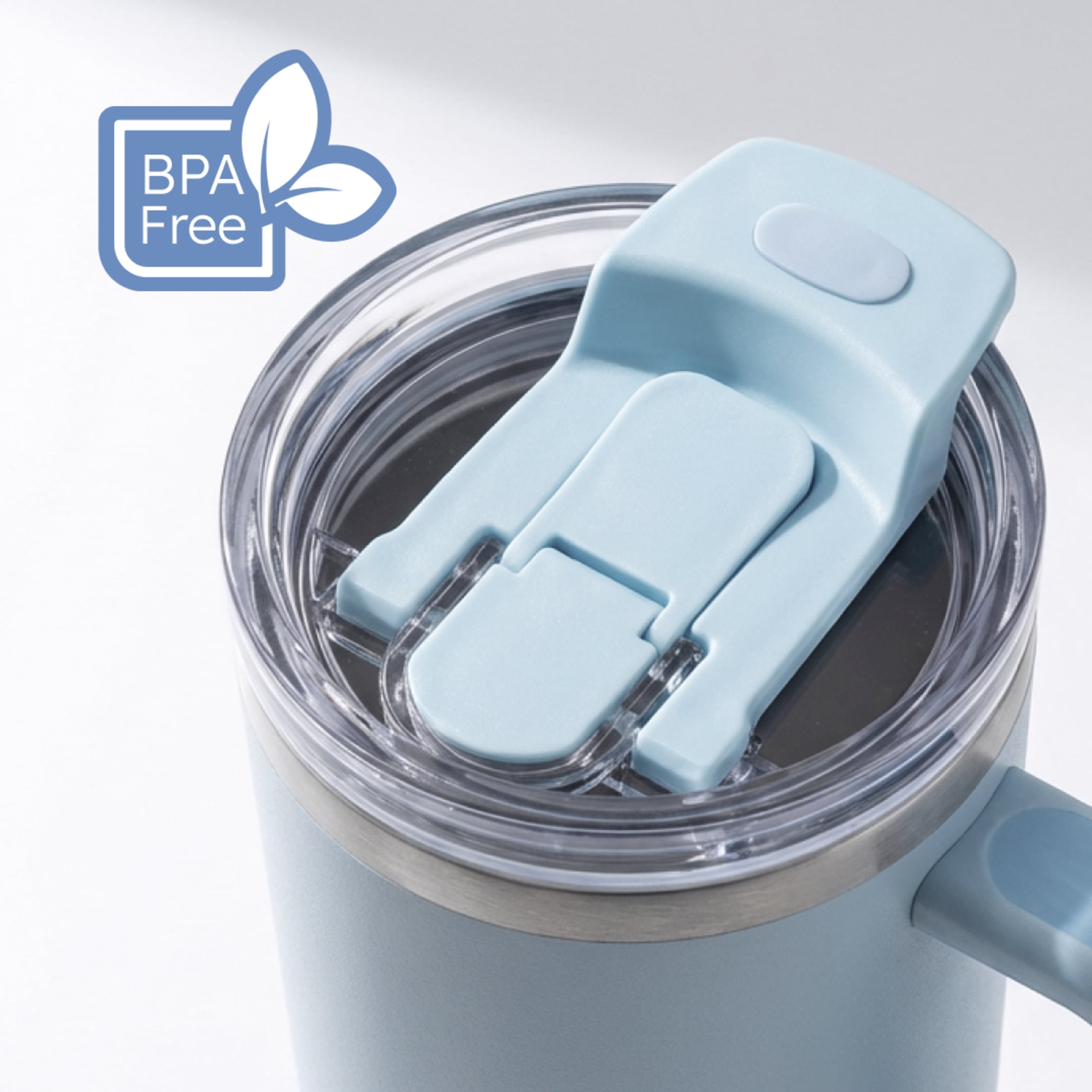 YAYA Mom & Me Tumbler Set, Matching Insulated Stainless Steel Tumblers with Spill-Proof Toddler T umbler & Reusable Straw, Ergonomic Grip Handle, Dishwasher Safe, 40oz + 12oz, Bows