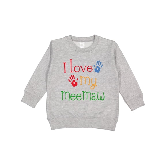 Inktastic I Love My Meemaw Toddler Sweatshirt
